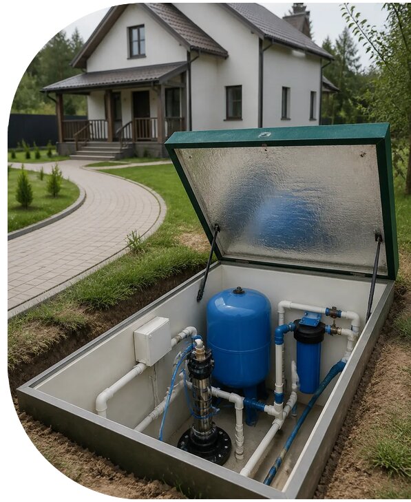 Автономное водоснабжение дома в Екатеринбурге от 153735 р. | АПаруса-Ктр
